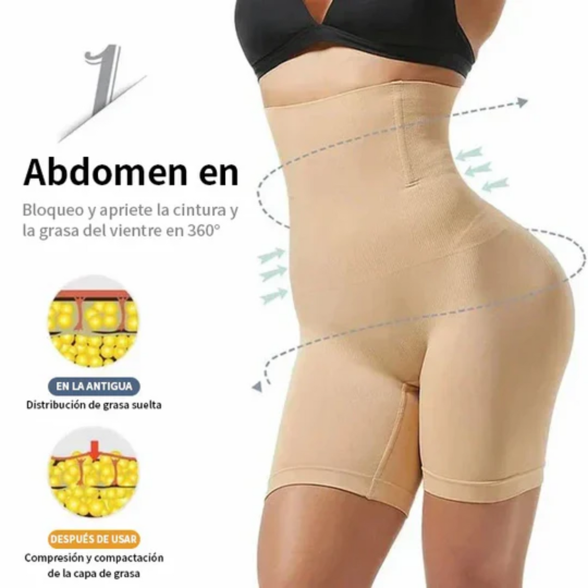 Short Faja Moldeadora Tiro Alto